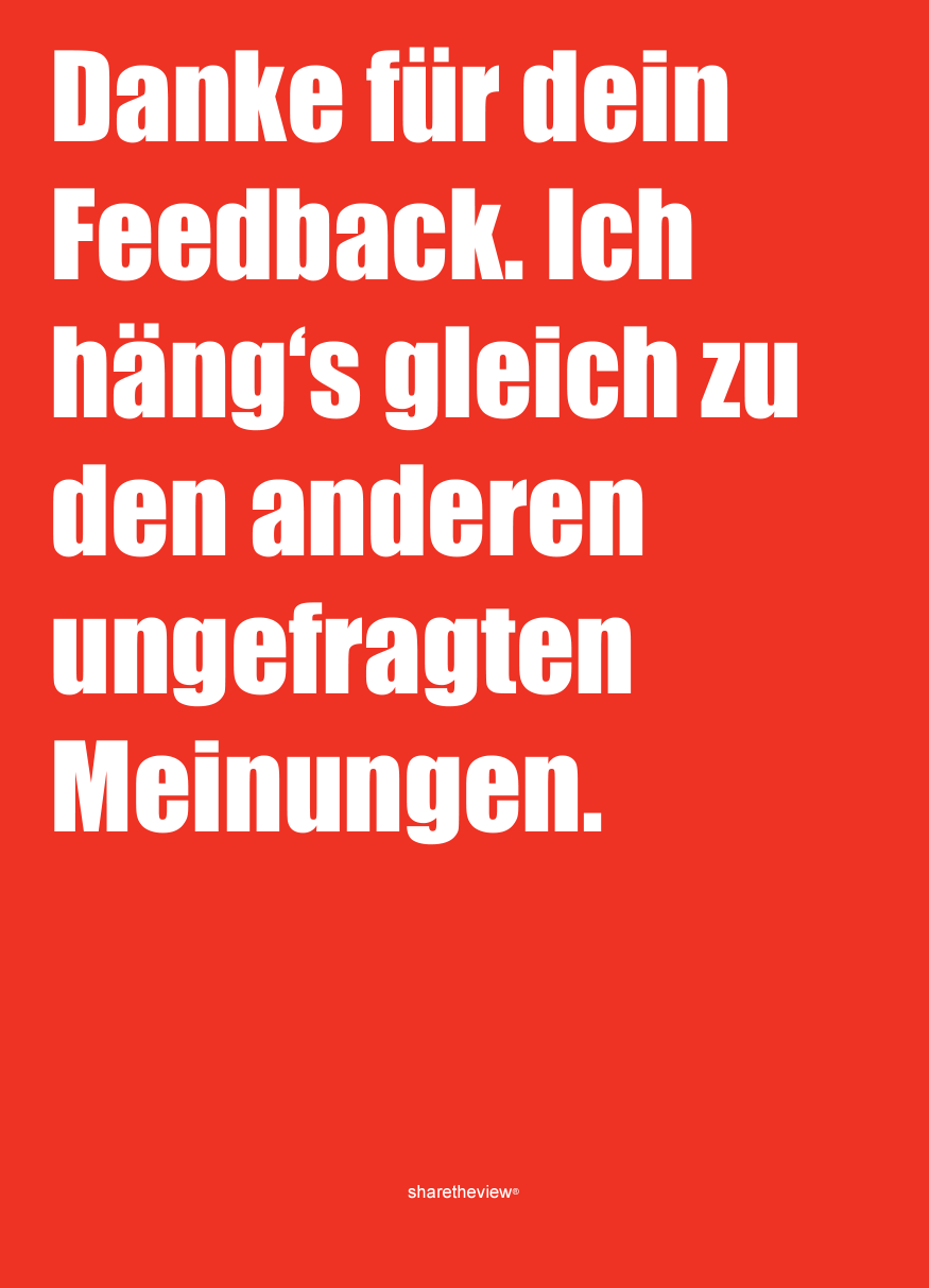 Karte »Meinung...«